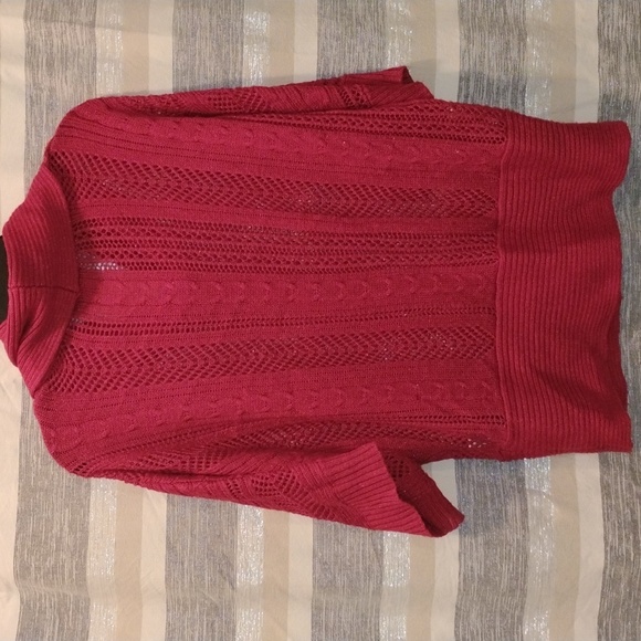 a.n.a Raspberry Cowl Neck Sweater - Picture 6 of 6